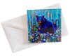 Acrylic Magnet Mama Bear With Her Two Little Bears Standing On Flower Bed