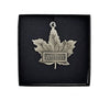 Ornament Maple Leaf Pewter 
