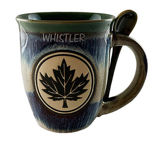 Coffee Mug  Maple Leafe Embossed 