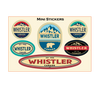 Multi Mini  Whistler Sticker  Sheet