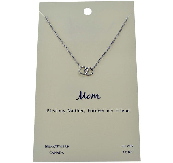 Infinity Loops Charmed Necklace for Moms