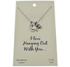 Monkey  Charmed Necklace called Hanging Out