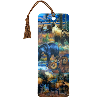 Northern Wildlife  3D Bookmark with Tassel