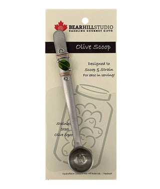 Stainless steel Olive Spoon Bead Embellished