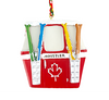 Snowy Red Gondola with Skis' Ornament with Whistler  Engraved 