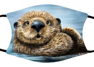 15cm x 12cm Cute Otter Face Mask