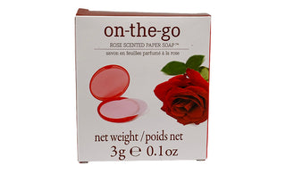 Red Compact with Rose Scented Paper Soap