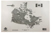 Customized Canada Map Placemat