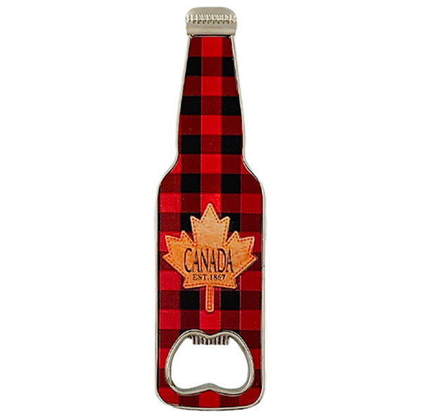 Plaid Beer Shape Bottle 