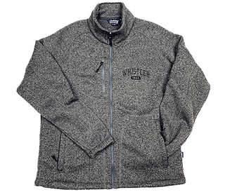 Right Chest Whistler Embroidered Heathered Grey  Performance Jacket