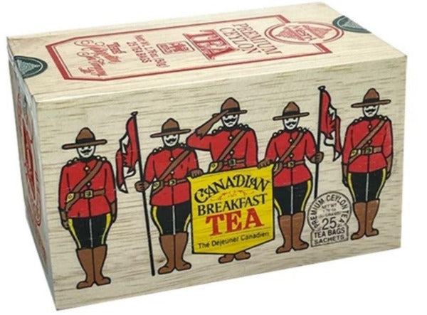 Canadian Breakfast Tea in  RCMP Design Wood Box