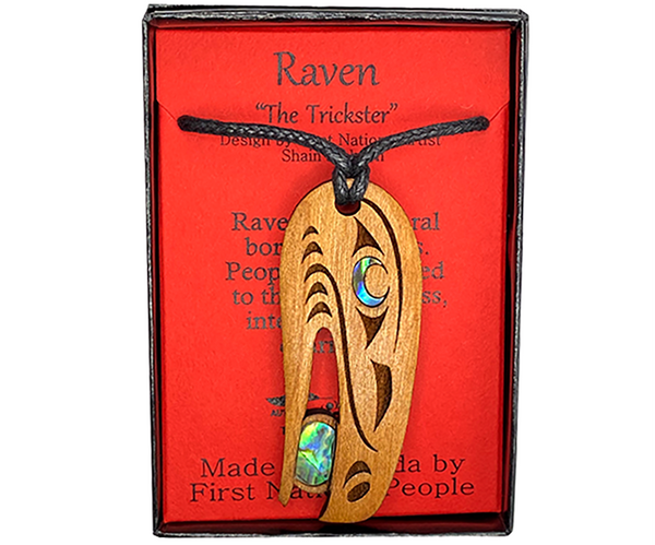 Aboriginal Necklace with Wooden Pendant