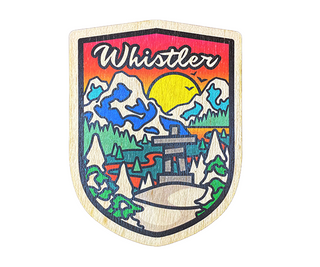 Whistler Crest  Wood Sticker