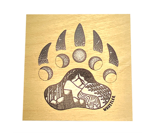 Bear Claw  Reclaimed Wood Coaster