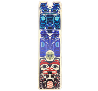 Haida Beaver Raven Eagle Totem Wall Art 