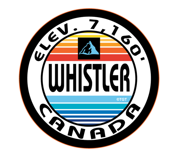 Round Whistler Bum[per Sticker