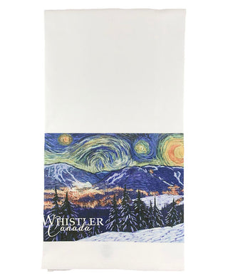 Retro Whistler Gondola Peak to Peak Kitchen Towel