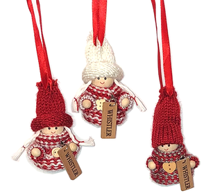 Triplet Cute Mini Dolls with Sweater Ornaments