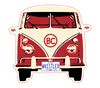VDub Shape with Whistler License Plate  Bumper Sticker
