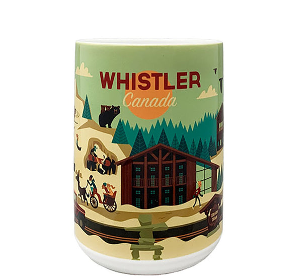 Whimsical Retro Whistler Winter Tall Mug