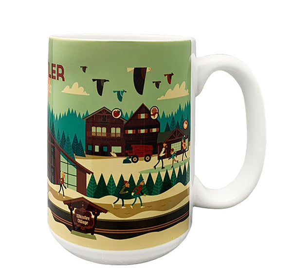 Whimsical Retro Whistler Winter Tall Mug