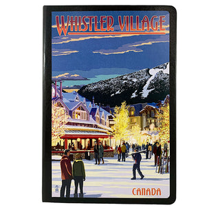 Whimsical Retro Whistler Winter Cover Journal
