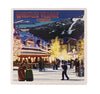 Nighttime Whistler Village Scene  Ceramic Coaster