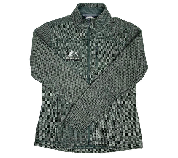 Ladies Grey Jacket Fleece Whistler Mountain Embroidered