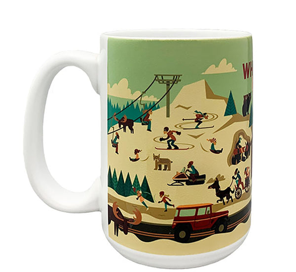 Whimsical Retro Whistler Winter Tall Mug