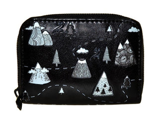 Mountains Black Vegan Coin Purse 3