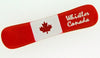 Wooden Magnet  snowboard shaped Canada Flag 