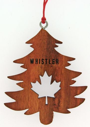 Wooden Ornament Pine Tree Cutout 