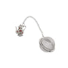Floral Teapot Charm Mesh  Infuser 
