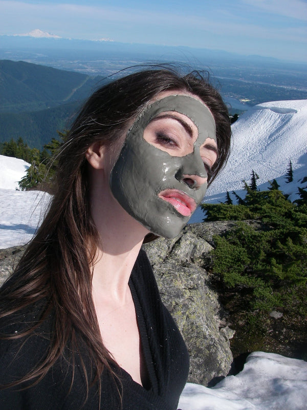 Mud Mask Applied on a Woman's Face