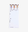 Three Moose in Shorts Magnetic Notepad