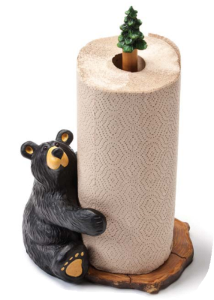 Black Bear Paper Towel Holder