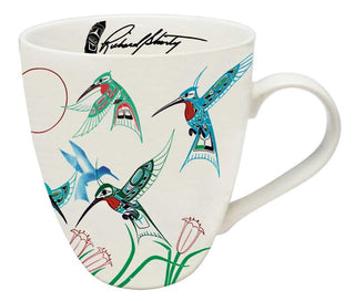  Indigenous Hummingbirds Art  18oz Mug detailed with Artist Signature in the cup