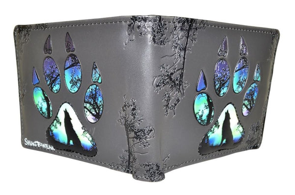 Wolf Paw Billfold Grey Wallet